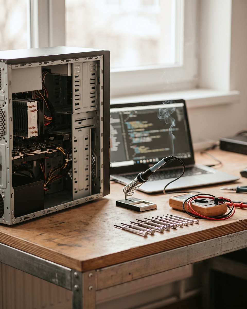 Technical workbench mid-build
